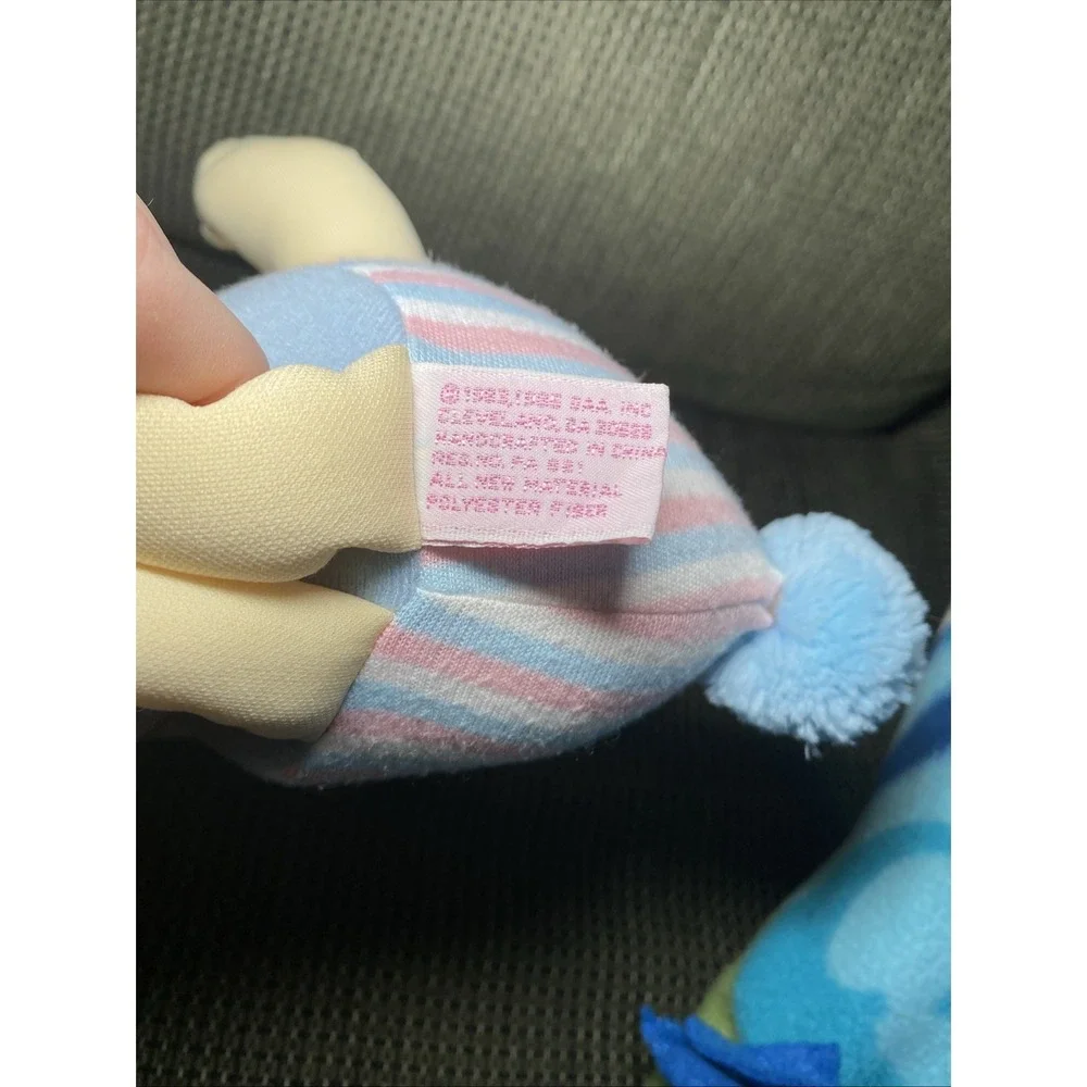 Vintage 15" Cabbage Patch Kids Bunny Bee Xavier Roberts Blue 1985 Plush Toy - Picture 12 of 13